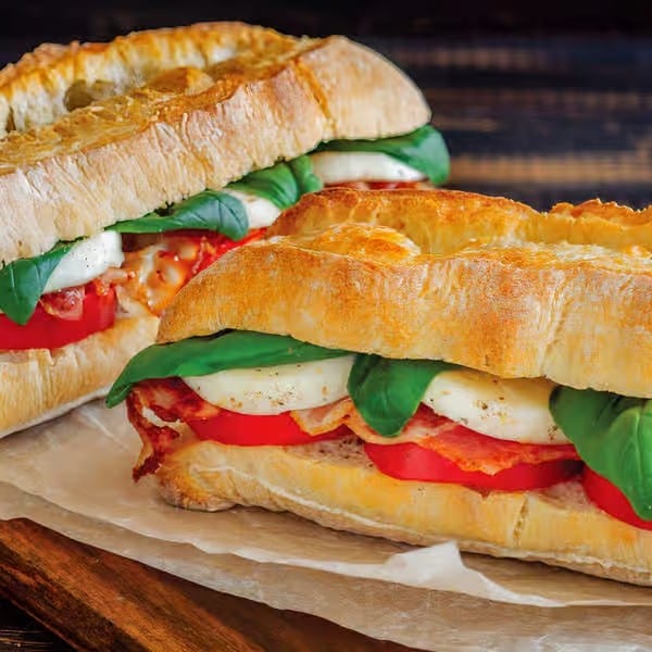 Caprese Bread Roll Sub.