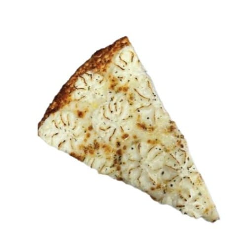 White Pizza Slice.