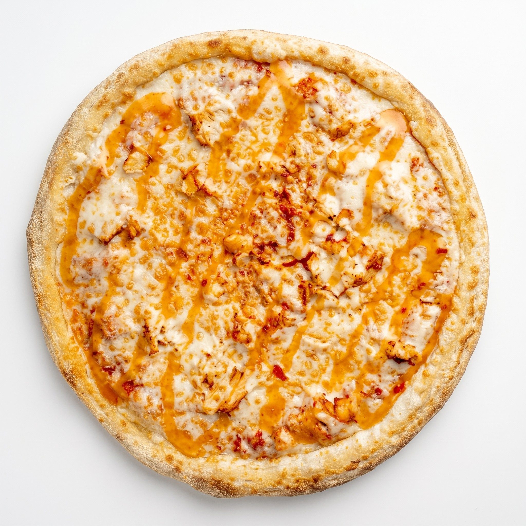 Chicken Alfredo Pizza.