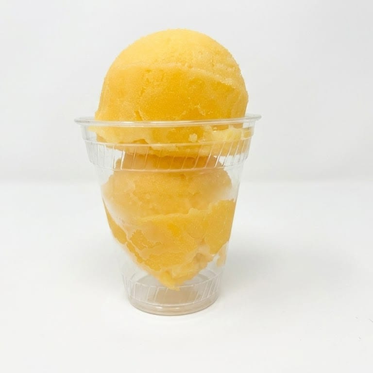 Manic Mango Italian Ice.