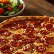 Cheese Pizza Special - 1 Large Round Cheese Pizza + 1 Topping + Small Salad.