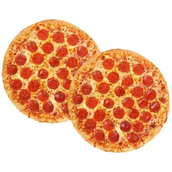 2 Medium Pizzas with 1 Topping.
