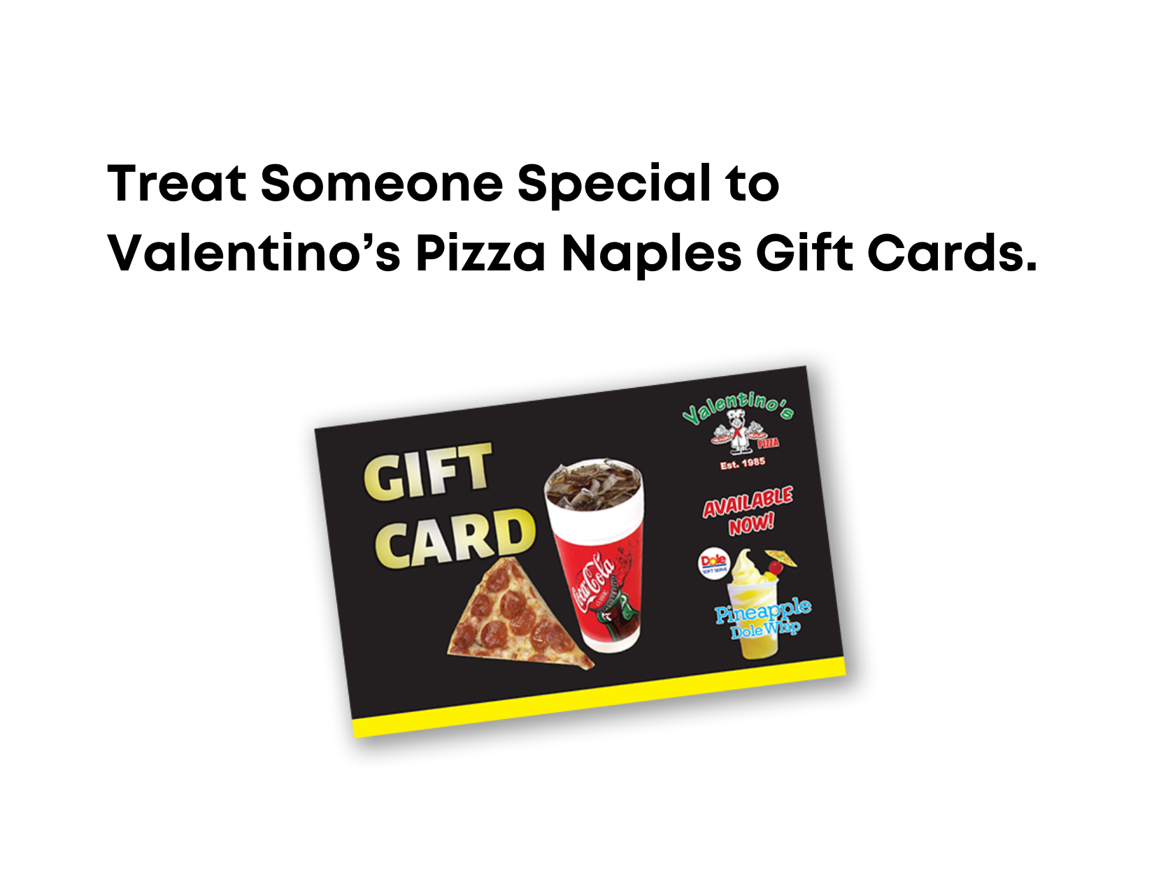 Valentino's Pizza Gift Cards