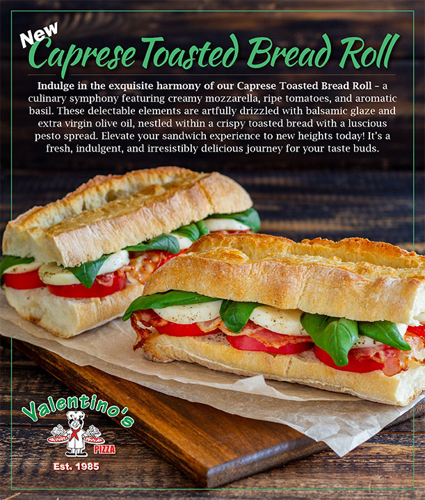 Caprese Toasted Bread Roll