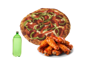 Large-Pizza-3-Toppings-10-Wings-2-Liter-Soda Large pizza special